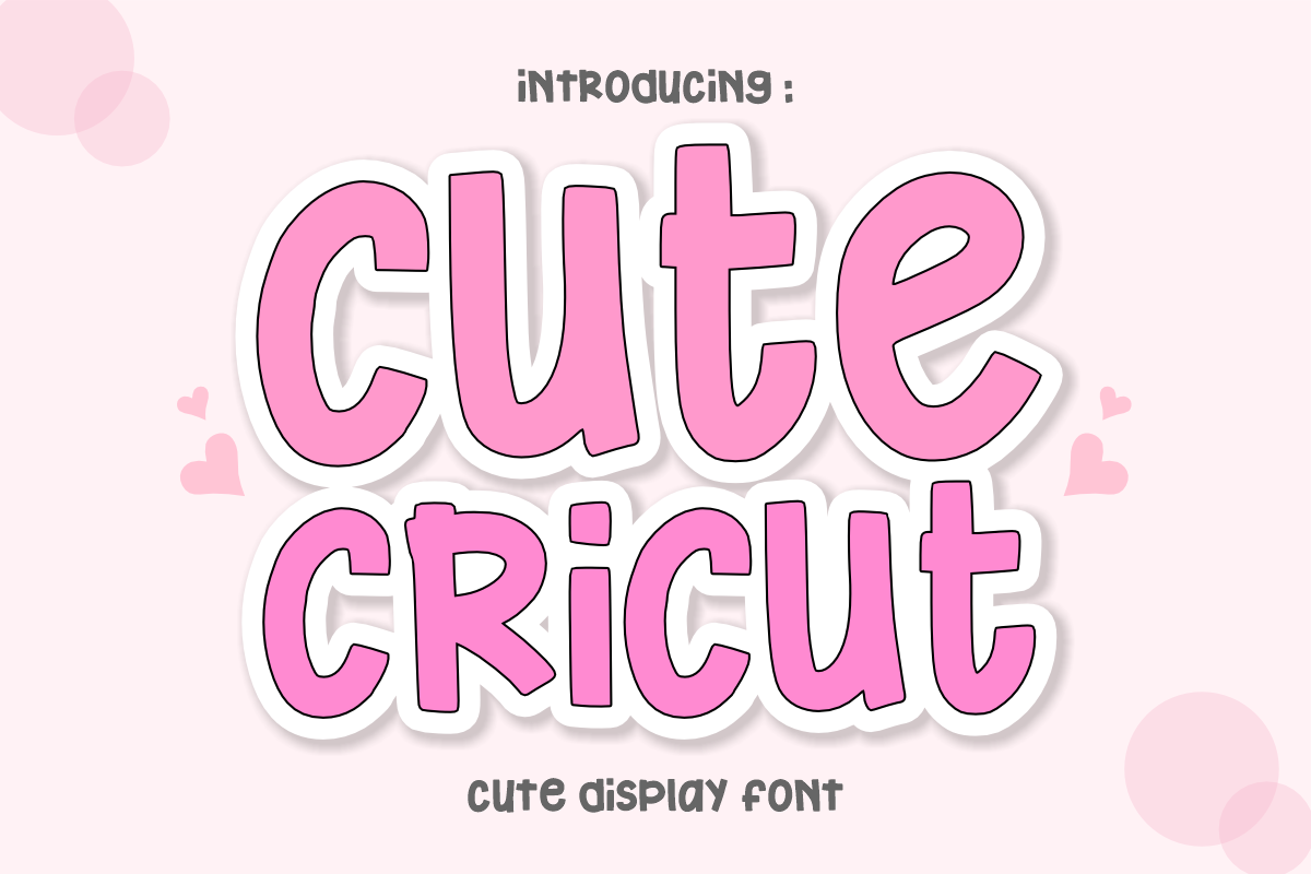 Cute Cricut - Playful Craft Font, a Handwritten Font by KiddoGlyphs Studio (Photo 1 of 5)