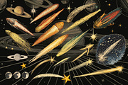 Vintage celestial in engraving style, a Decorative Illustration by Chikovnaya (Thumbnail 10 of 16)