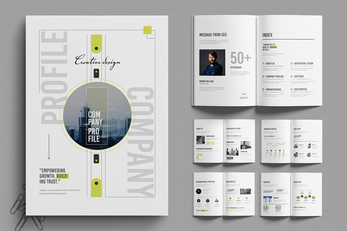Clean Corporate Profile Brochure