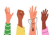Different hand signs, gestures set, a Person Illustration by Good Studio (Thumbnail 2 of 4)