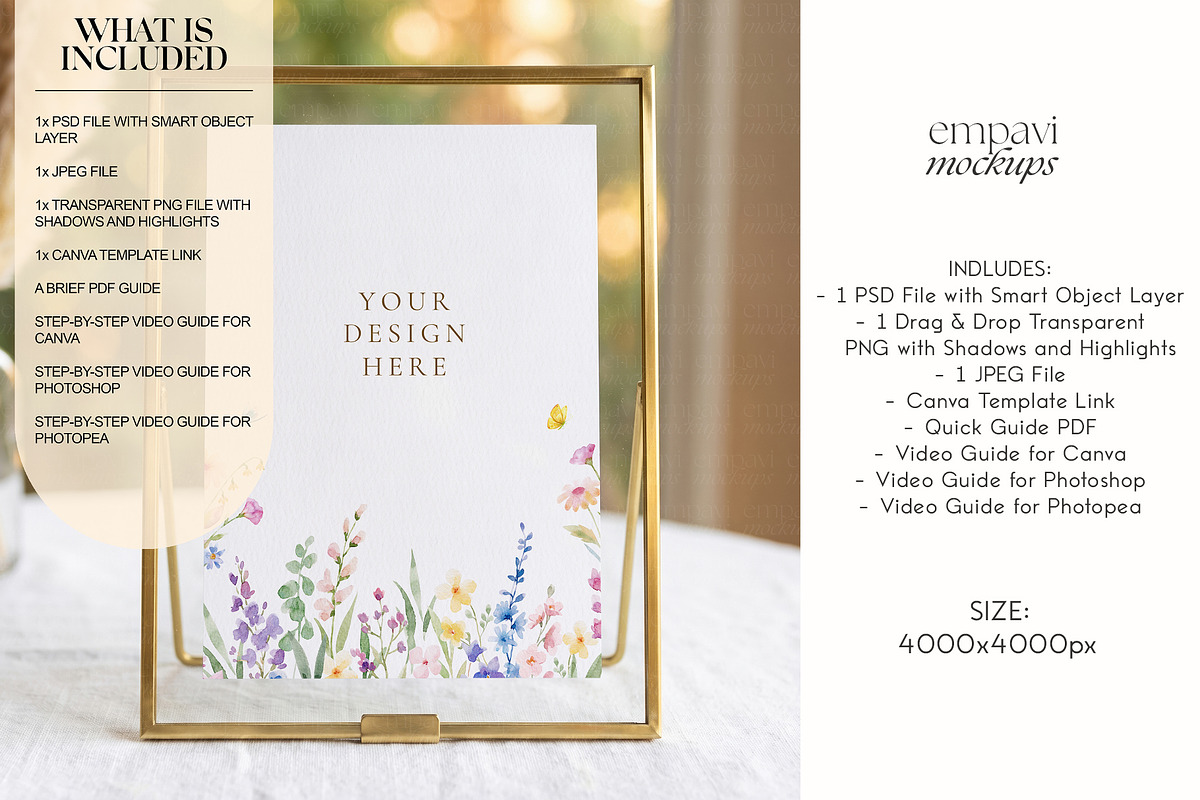 Frame Mockup 5x7, an Advertising Mockup by EmpaviMockups (Photo 2 of 6)