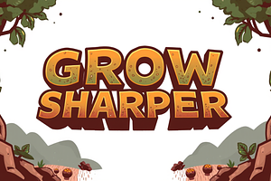 Grow Sharper -display Font