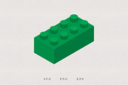 Plastic Bricks Set - Green, an Illustration by Kessens (Thumbnail 2 of 3)