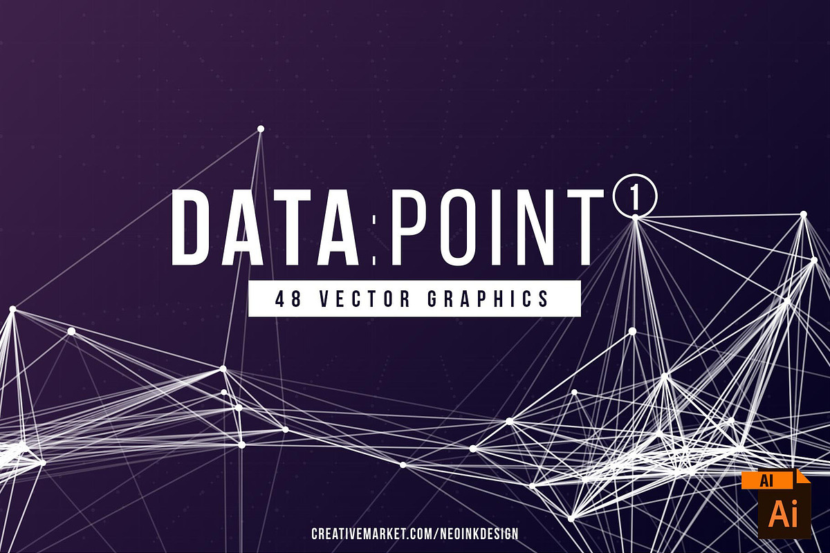 DATA POINT 1 - 48 Vectors, an Object Graphic by Neo Ink Design (Photo 1 of 8)