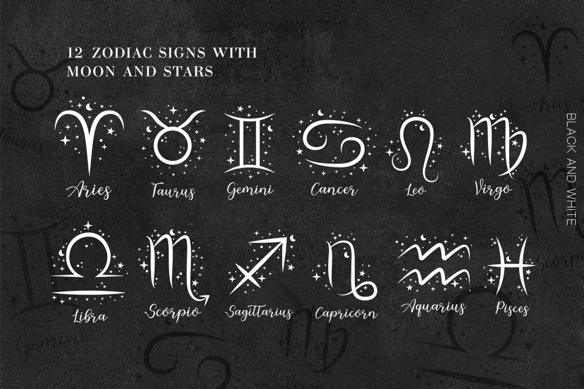 Floral moon & Zodiac Constellations, an Illustration by Art Dari Autumn (Photo 13 of 15)