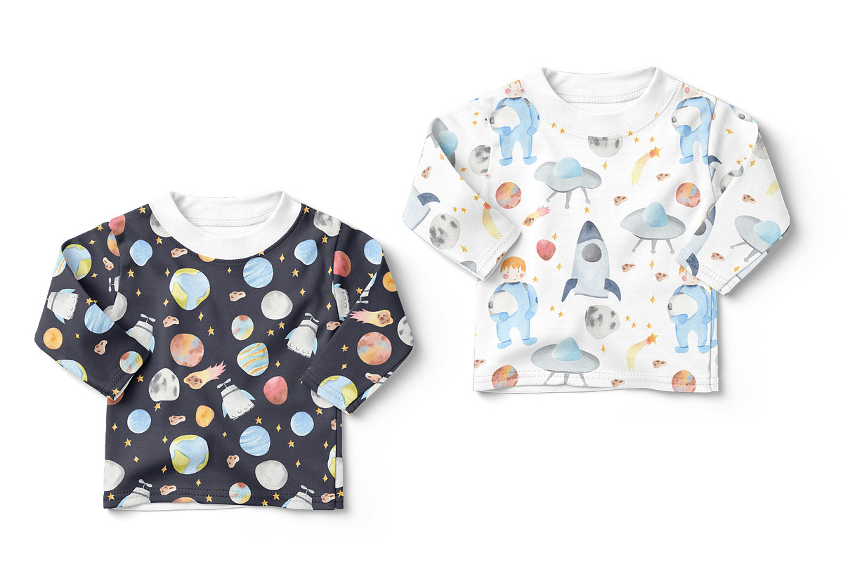 Little Astronauts - Space Watercolor, an Illustration by natalisart (Photo 7 of 8)