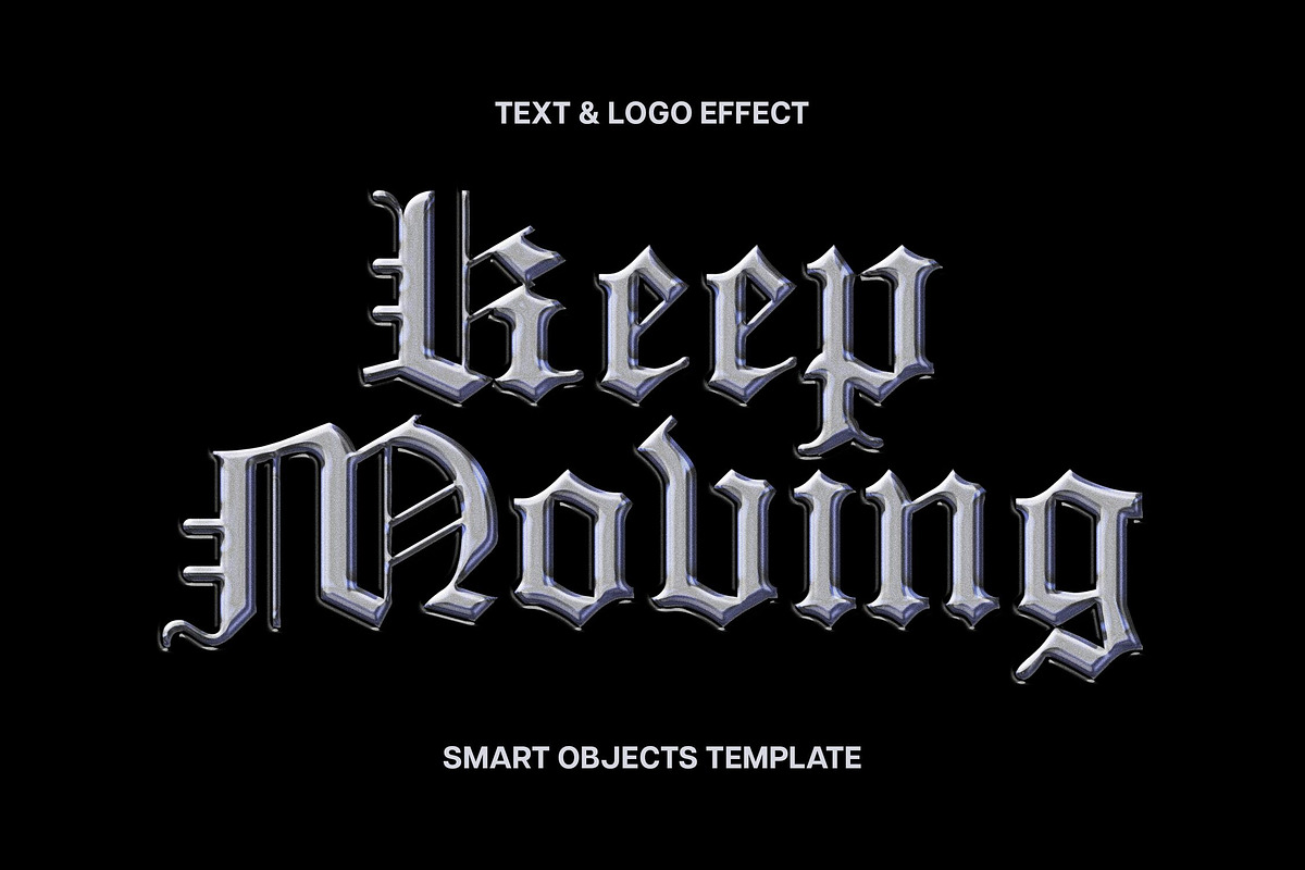 Chrome Text & Logo Effect, a Brushes & More by Design Squad (Photo 1 of 3)