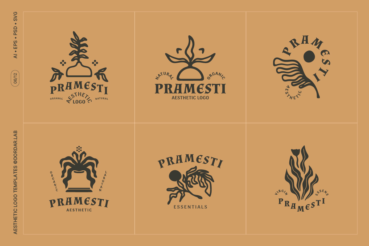 12 Aesthetic Nature and Yoga Logo, a Branding & Logo Template by Dordar.Lab (Photo 2 of 5)