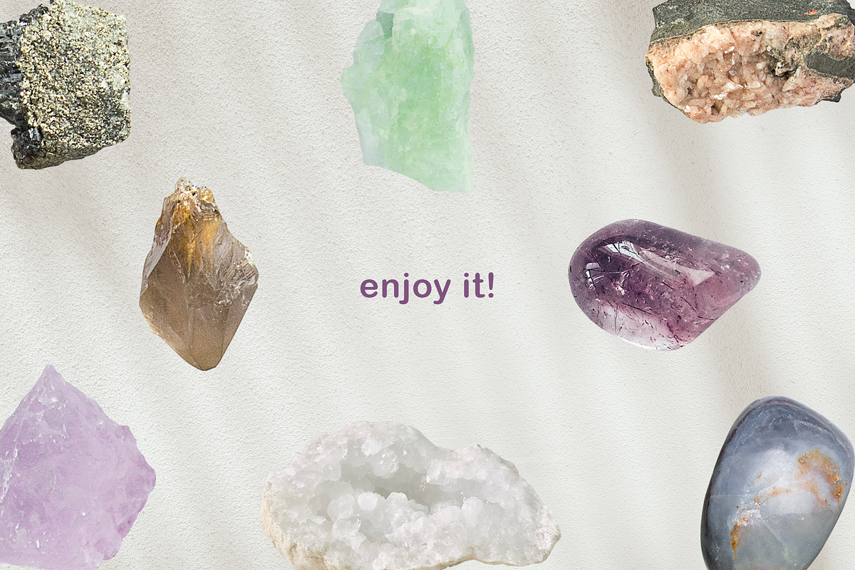 40 Crystals and Minerals in PNG, an Object Graphic by designerbianca (Photo 7 of 7)