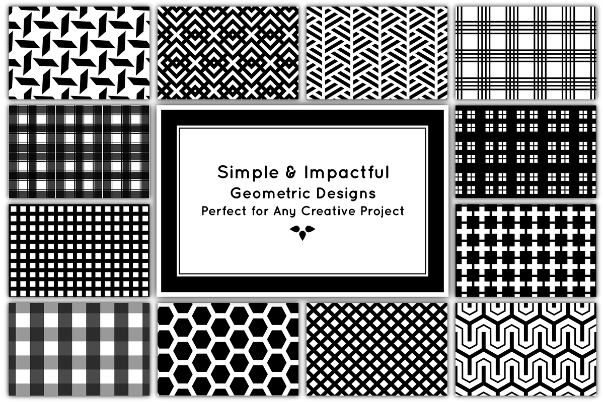 Geometric Patterns Bundle, a Pattern Graphic by HMJS Designs (Photo 4 of 5)