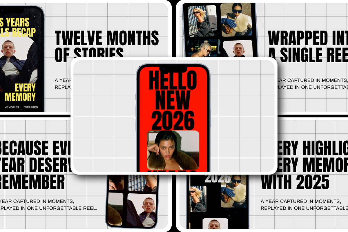 Year Recap Reels After Effect, a Social Media Template by Loin Studio (Photo 2 of 3)
