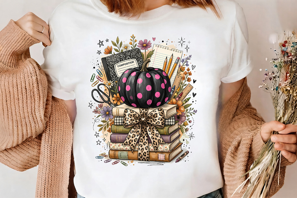 Black pumpkin with pink polka dots, a Seasonal Illustration by CrexoraLab (Photo 3 of 4)