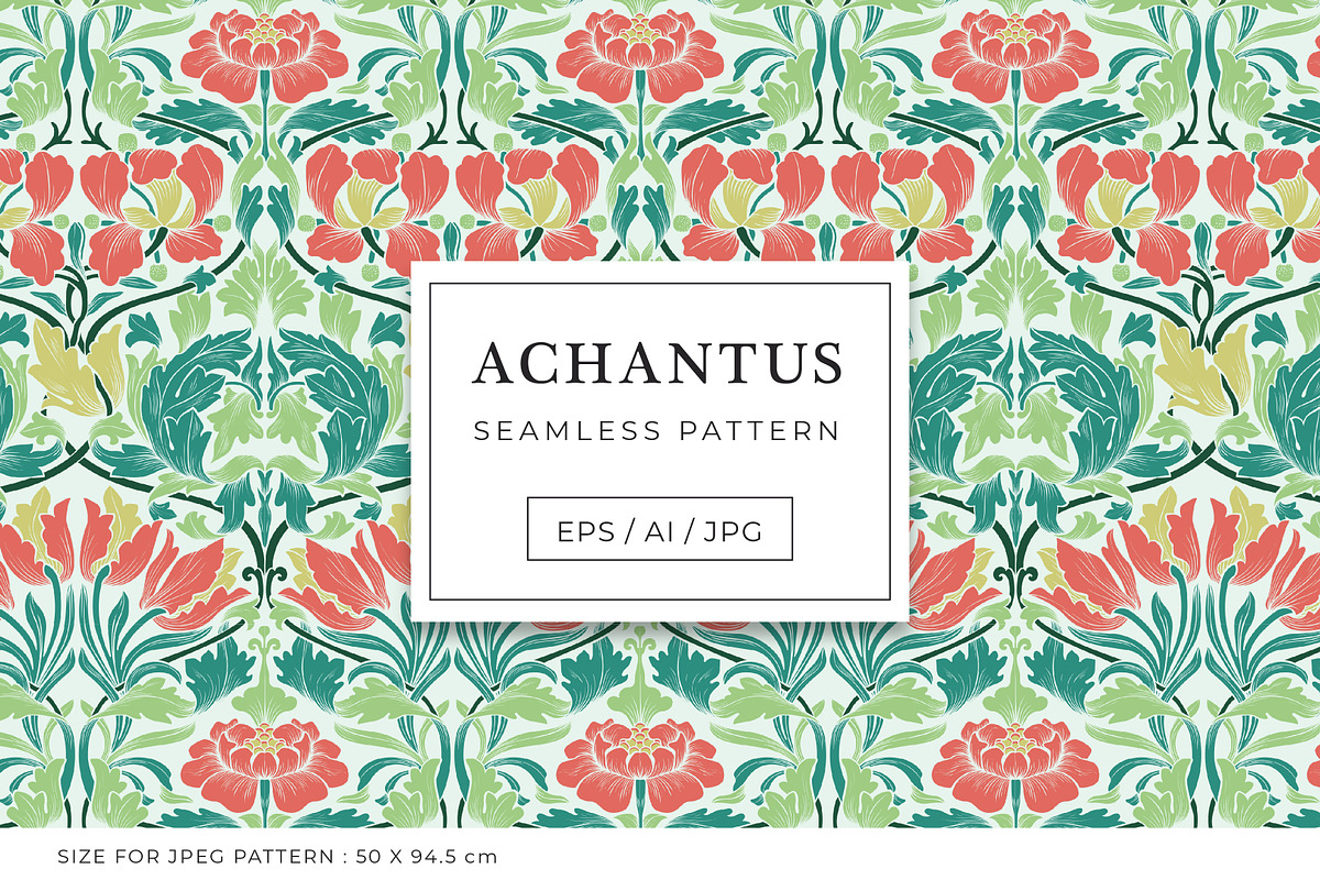 Achantus, Damask Print Patterns, a Pattern Graphic by ASTUDIO (Photo 7 of 9)