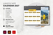 Landscape Calendar 2027 Template, a Stationery Template by MstArtwork (Thumbnail 4 of 5)