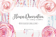 Floral Graphic Wedding Invitation 05, an Invitation Template by May • SHO (Thumbnail 1 of 5)