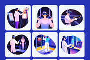AR and VR Technology Art Set, a Technology Illustration by Brickclay (Thumbnail 7 of 9)