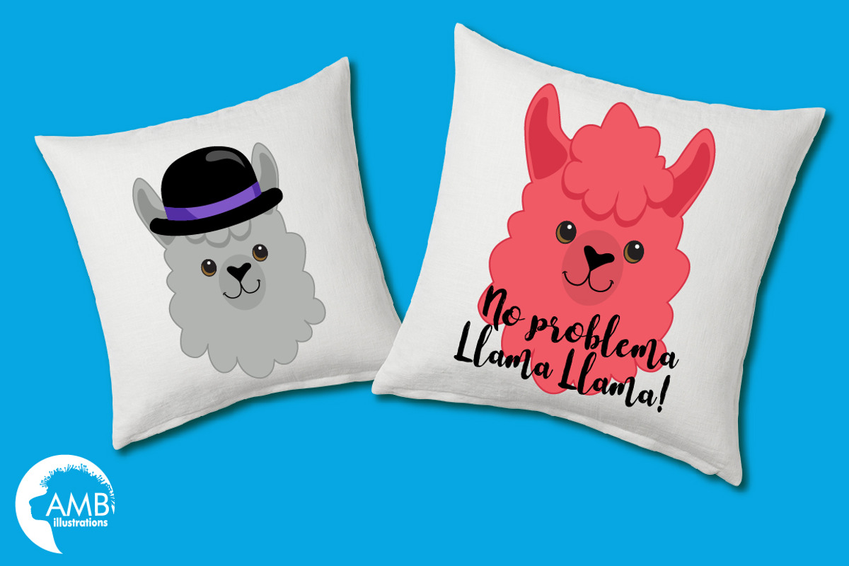100 llamas clipart AMB-2100, an Illustration by AMBillustrations (Photo 7 of 8)