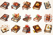 Autumn Book Fall Clipart, an Illustration by Rose Art (Thumbnail 2 of 7)