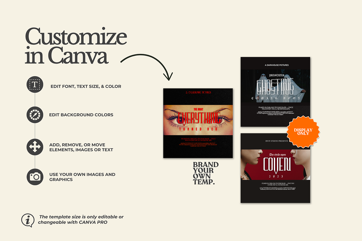 Halloween Canva Template Set 1, a Templates & Theme by BYOTstudios (Photo 9 of 11)