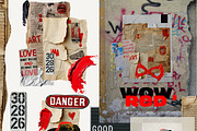 Red collage Cut out Mixed media set, an Object Graphic by 60secondsArt (Thumbnail 3 of 12)