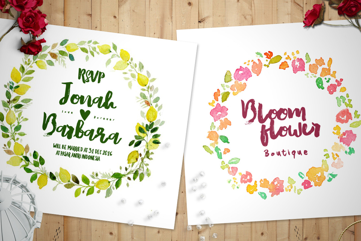 Wonderlove Doodle (4 Fonts)+Extra preview 4