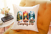 Camping Life Brushstroke Sublimation, an Illustration by Sublimation Artist (Thumbnail 6 of 9)