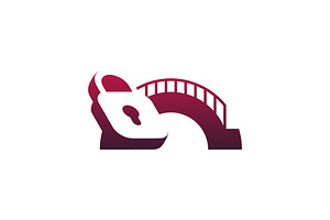 modern elegant bridge padlock logo, a Branding & Logo Template by Rasagama Studio