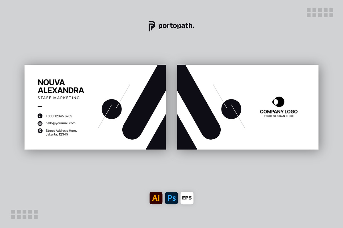 Business Card Template, a Business Card Template by Portocraft (Photo 2 of 2)