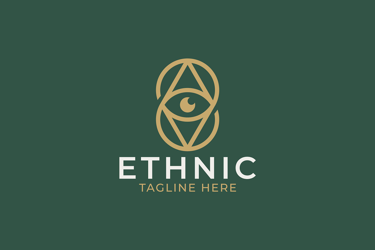 Mystic Ethnic Eye Logo Geometry, a Branding & Logo Template by Signatoro (Photo 1 of 3)