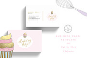Bakery Shop Business Card Template, a Business Card Template by Nordic.Arg (Thumbnail 2 of 3)