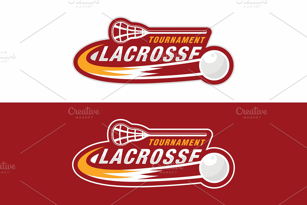 Lacrosse badge logo, a Branding & Logo Template by swarnstudio