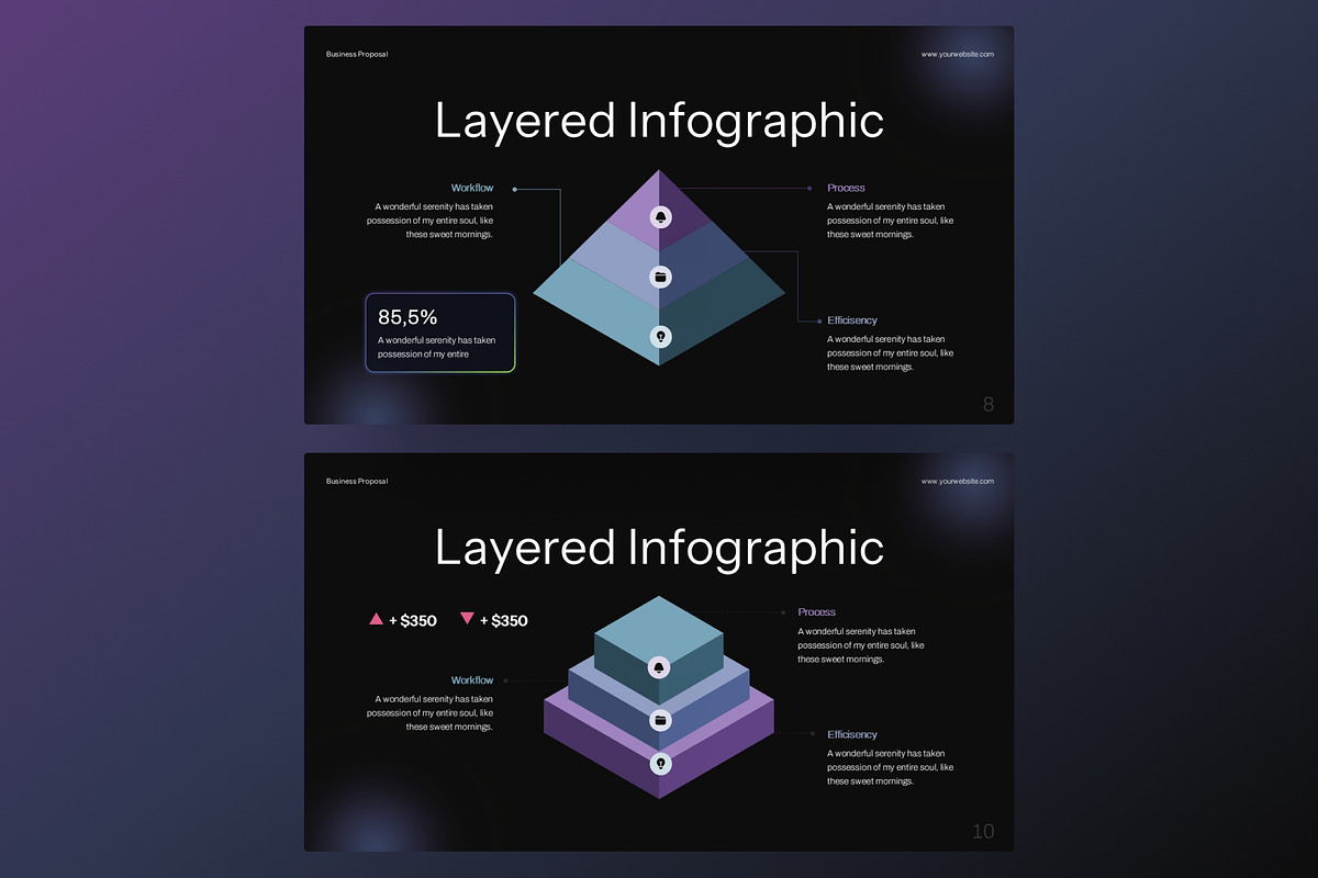 Layered Infographic PowerPoint, a Presentation Template by Premast (Photo 3 of 5)