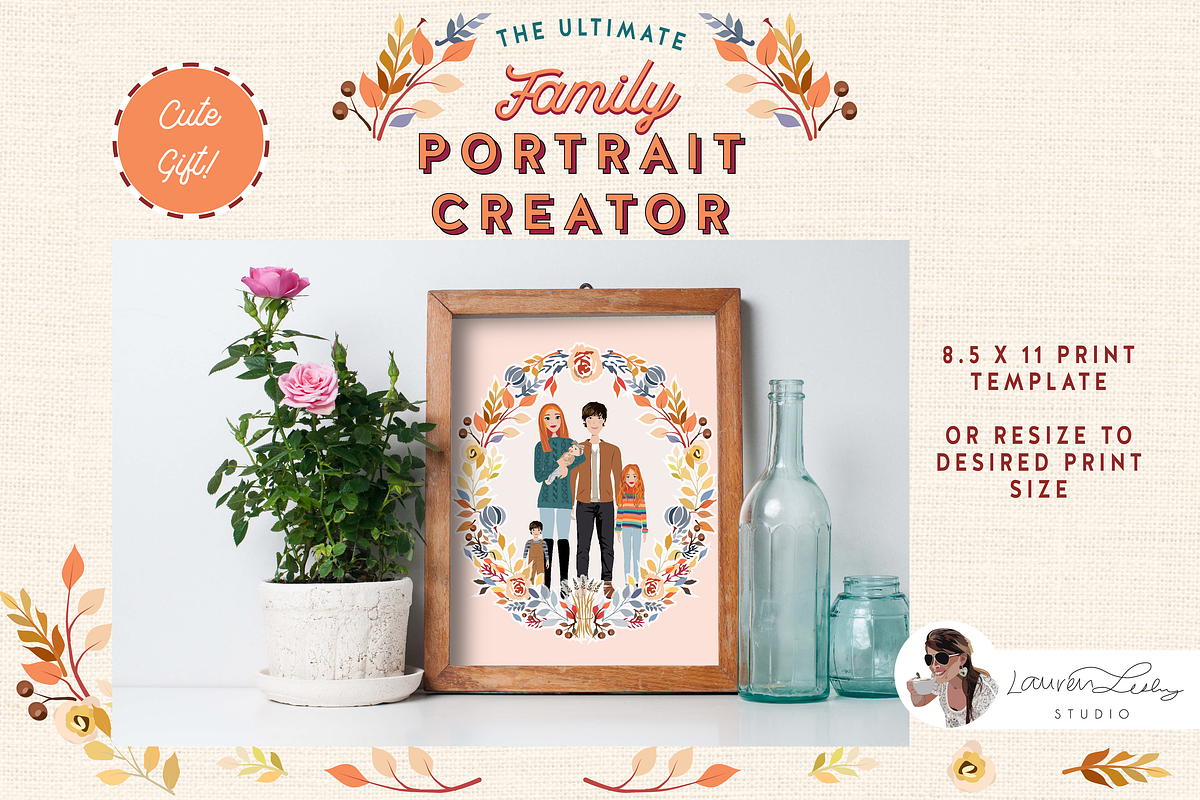 Portrait Creator Fall Outfits Family, a Person Illustration by Lauren Lesley Studio (Photo 6 of 18)