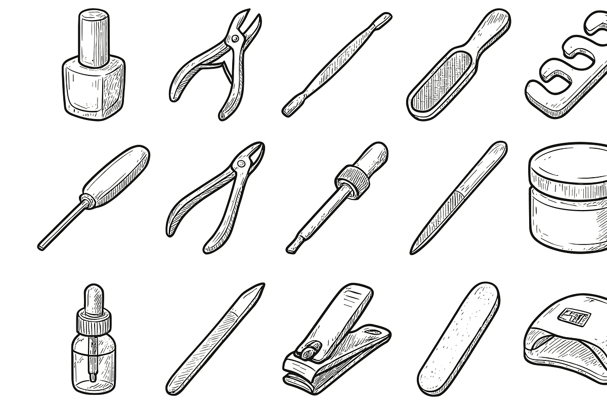 Nail Care Tools, an Object Graphic by nikagraphic (Photo 3 of 3)