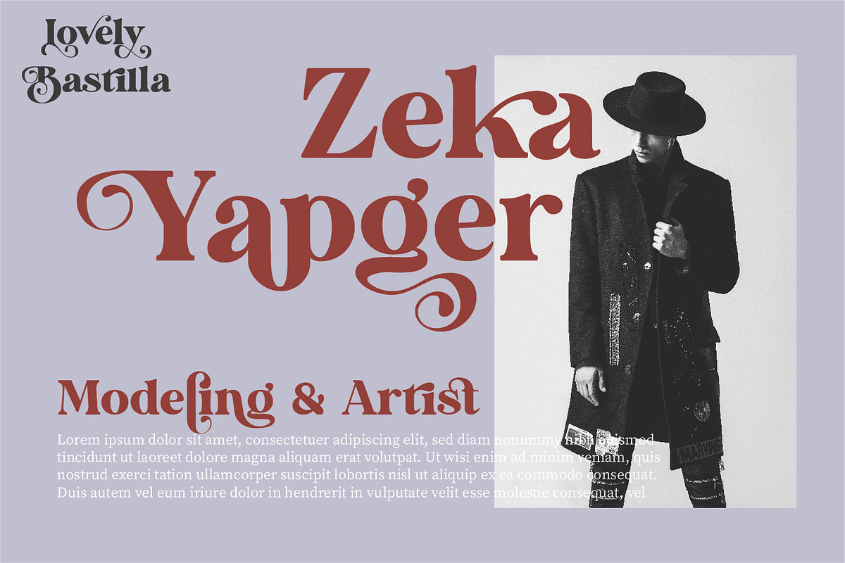 Lovely Bastilla | Retro Serif Font, a Serif Font by MchCrafter (Photo 15 of 18)