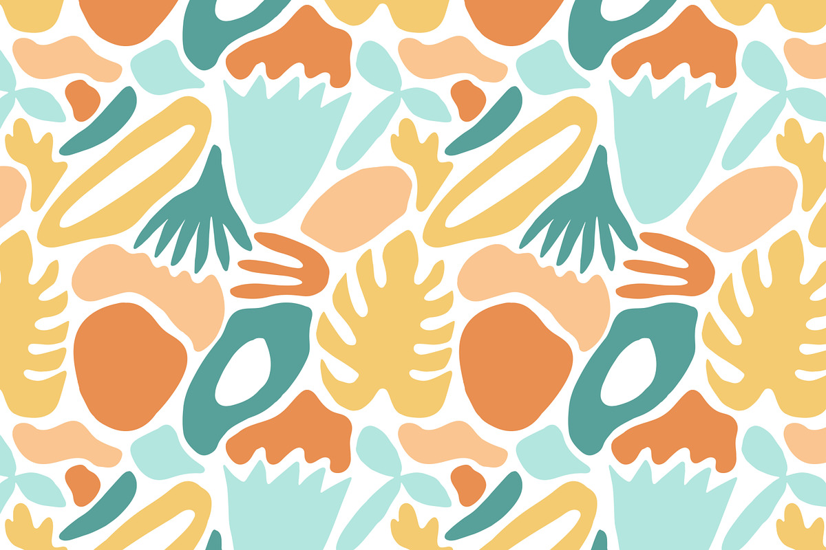 Abstract shapes seamless patterns, a Pattern Graphic by Good Studio