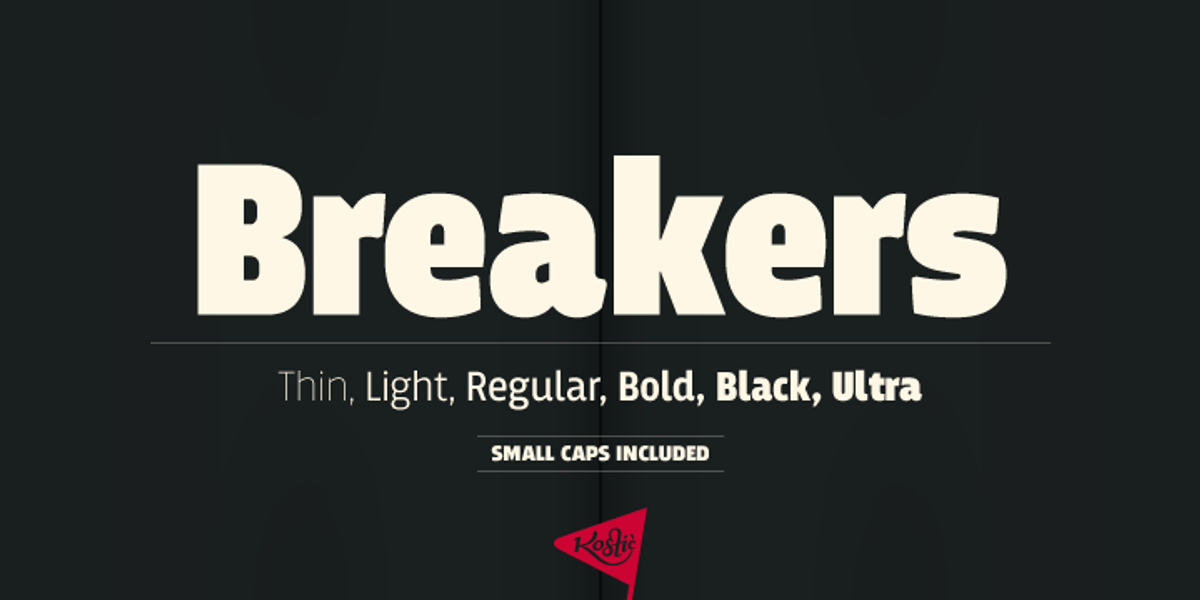 Breakers, a Sans Serif Font by Kostic Type Foundry (Photo 10 of 10)