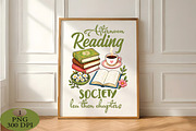 Afternoon Reading Society PNG, a Seasonal Illustration by Daily.Designs (Thumbnail 5 of 5)