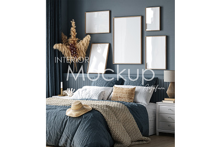 Frame mockup in home interior, a Household Mockup by Artjafara