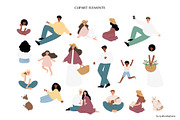 Summer picnic clipart | svg, png, ai, a Person Illustration by LyubovZaytseva (Thumbnail 3 of 14)