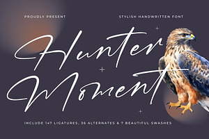 Hunter Moment Stylish Handwritten