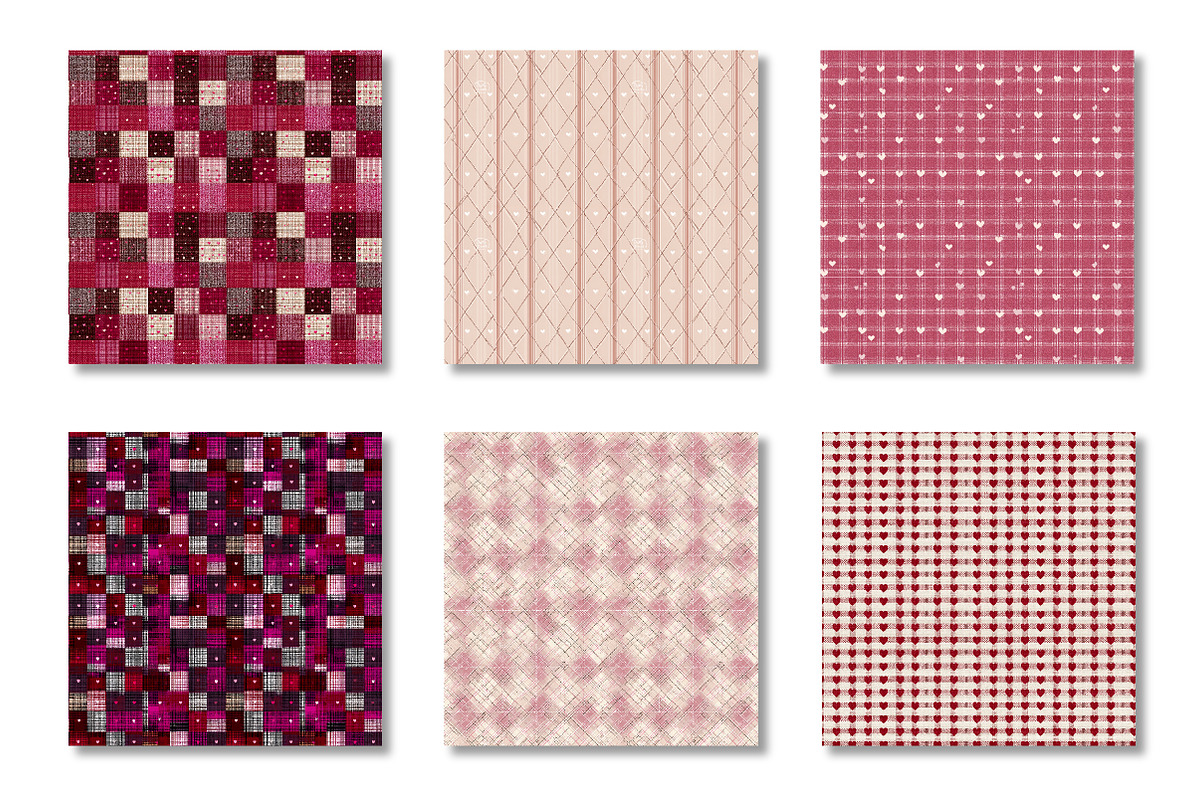 Valentine's Day Digital Papers, a Pattern Graphic by Canvas Craft (Photo 2 of 4)