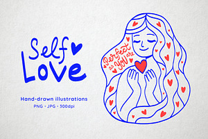 Self Love Feminine Collection, a Person Illustration by Greywitch_Lola