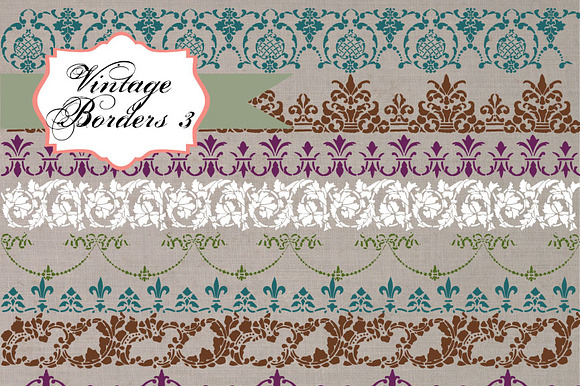 Vintage Borders 3 preview 3