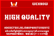 High Quality font, a Serif Font by weknow