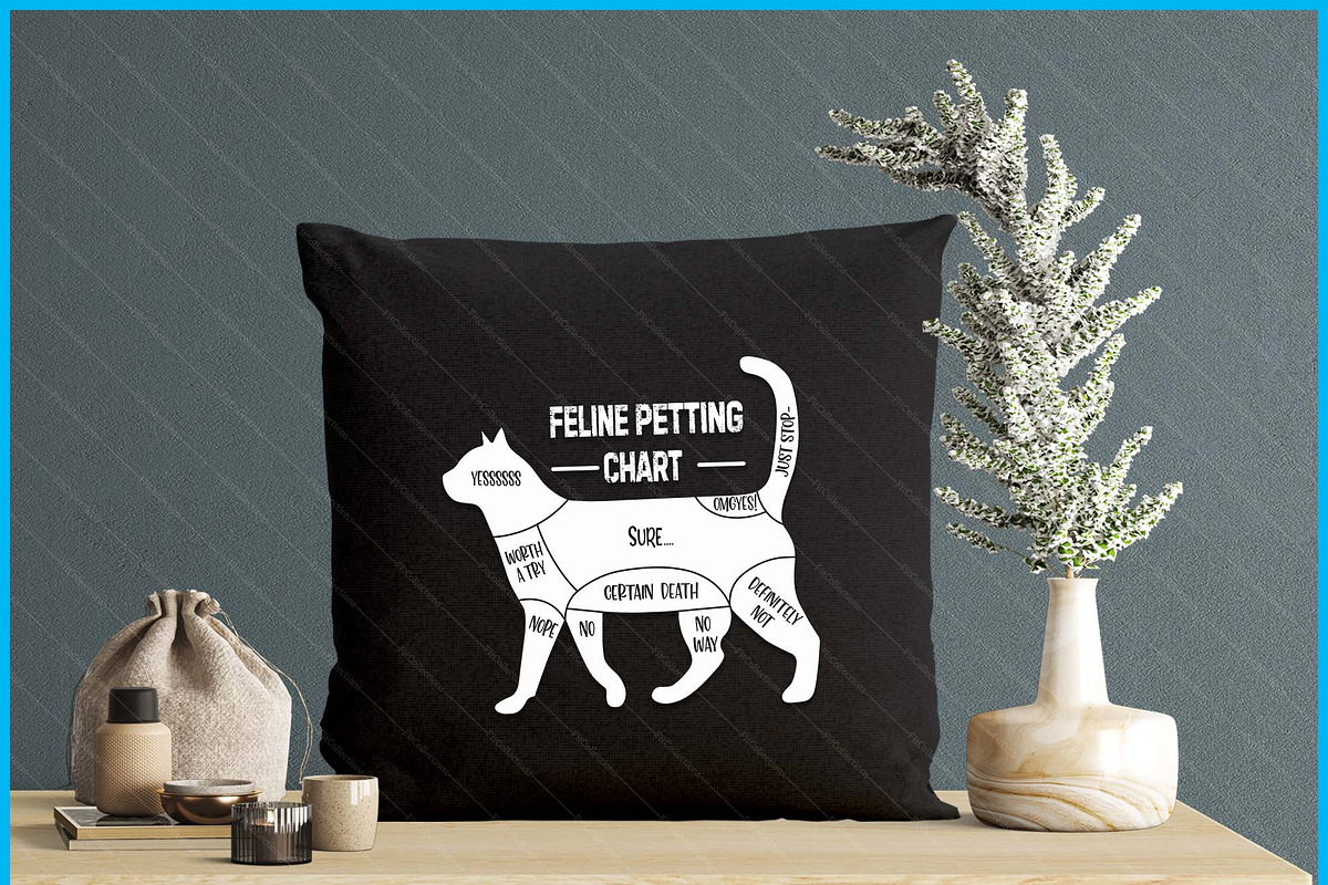 Feline Petting Chart Cat SVG PNG, a Graphic by Creativeusart (Photo 4 of 4)