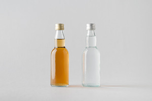 Miniature spirits liquor mockup JPEG, a Food & Drink Photo by Shablon