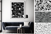 48 seamless black mix modern pattern, a Pattern Graphic by ARTOZEN DIGITAL (Thumbnail 13 of 15)