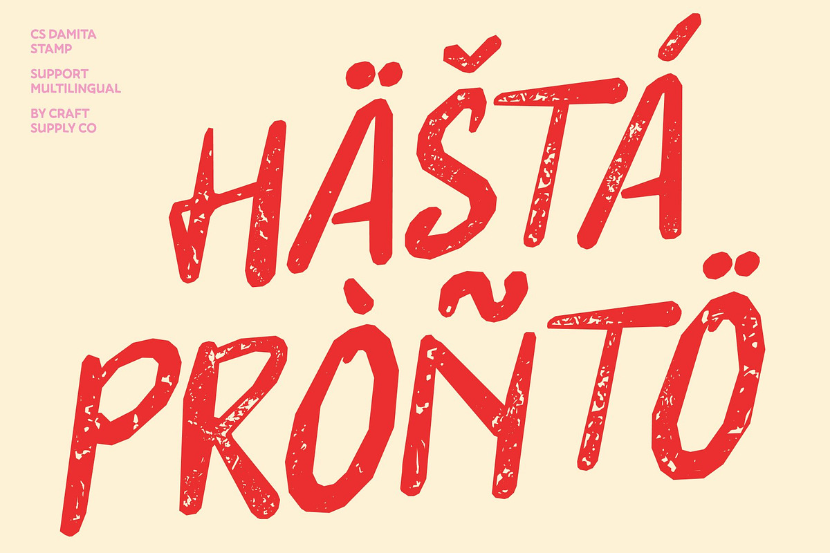CS Damita Stamp, a Handwritten Font by Craft Supply Co. (Photo 7 of 8)