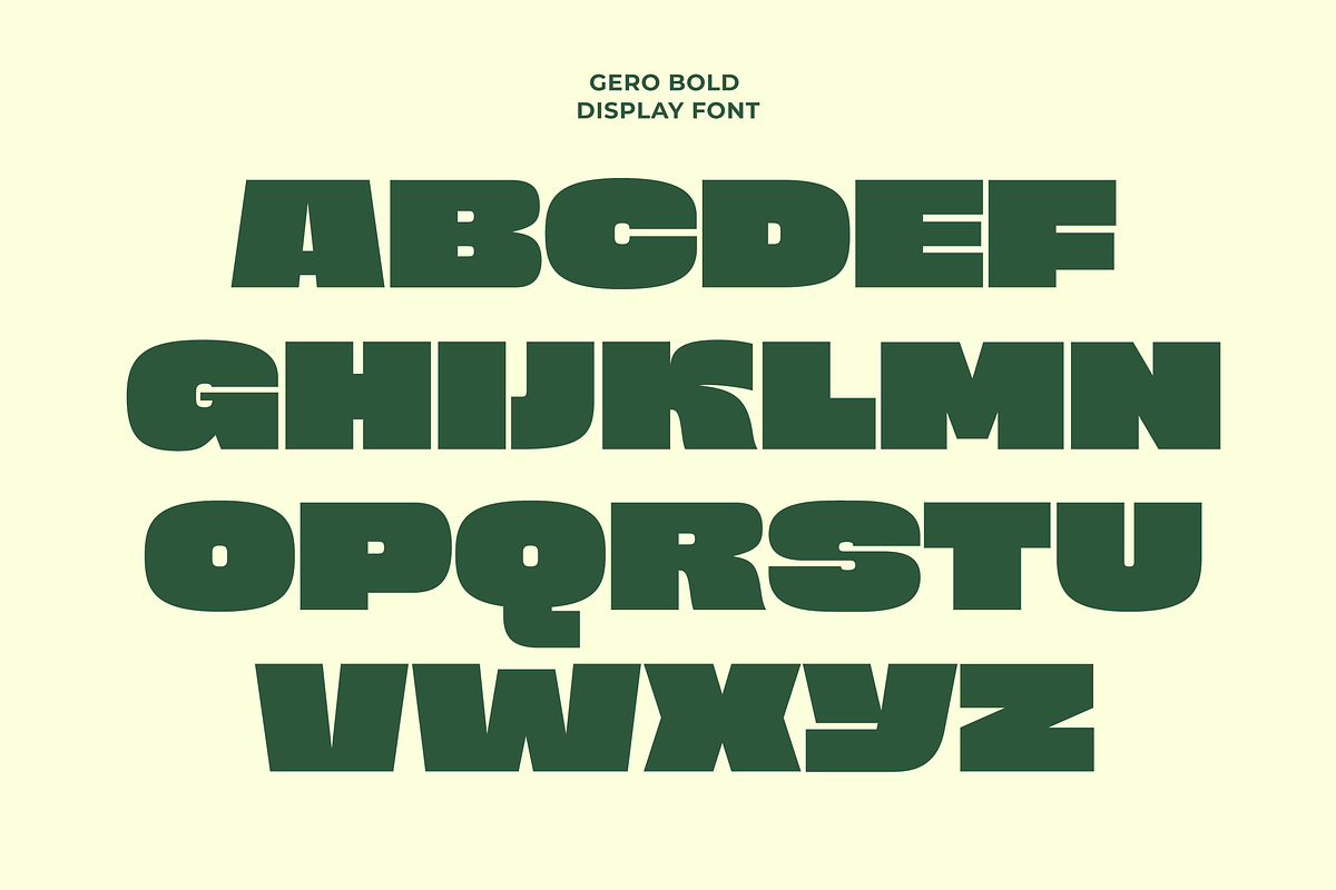 Gero - Bold Font, a Sans Serif Font by limitype (Photo 4 of 12)